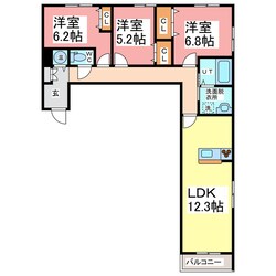 クラシオンの物件間取画像